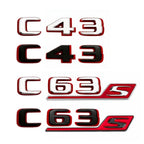 Logo noir Mercedes Classe C W205 C43 C63S AMG