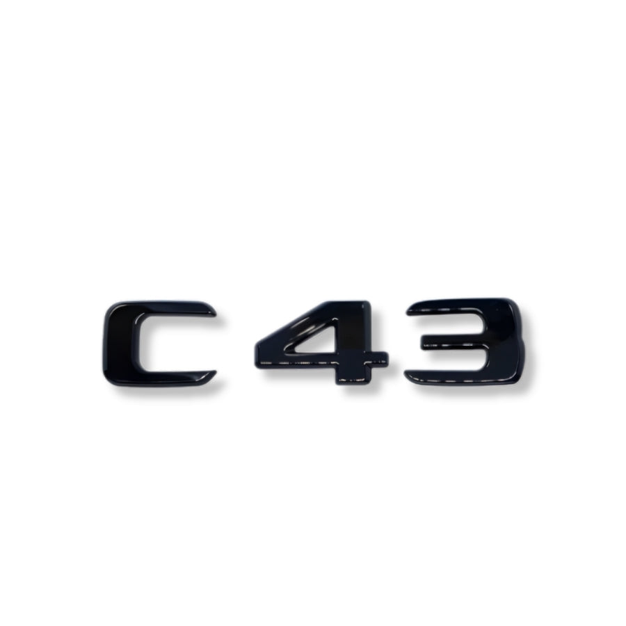 Logo noir Mercedes Classe C W205 C43 C63S AMG