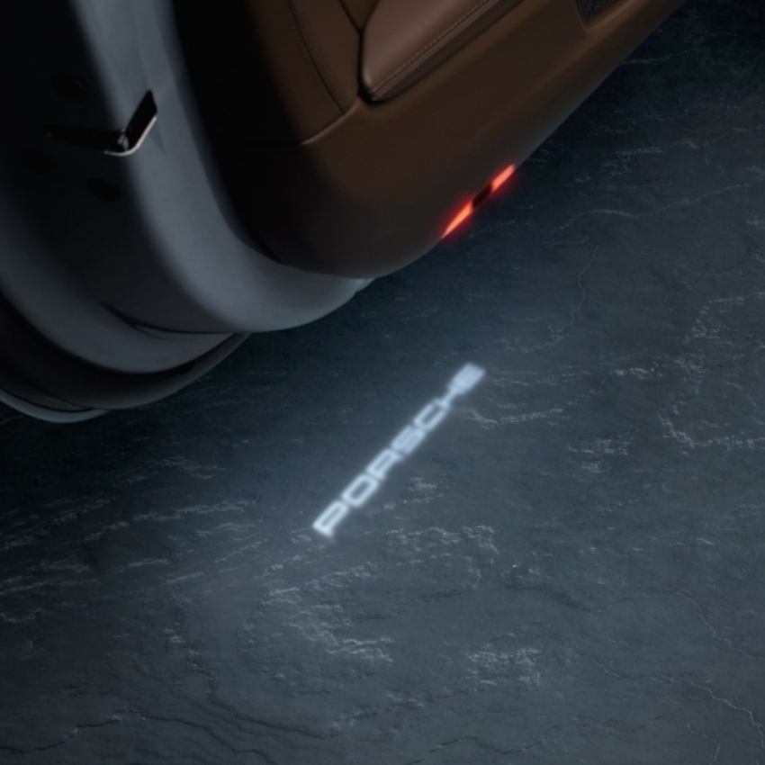 Projecteur LED de porte éclairage logo Porsche