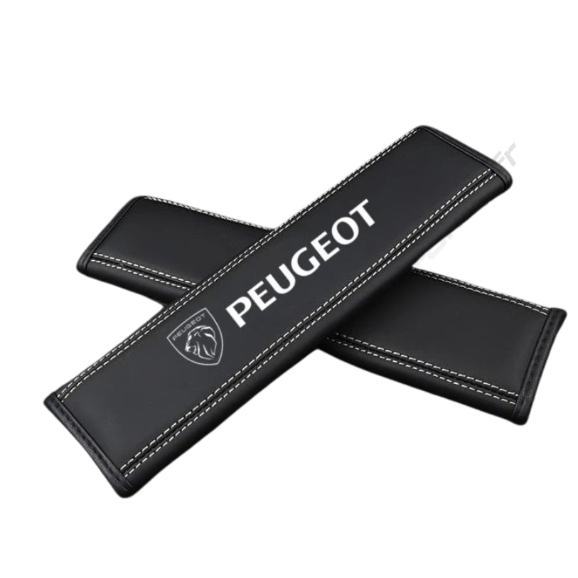 Paire de fourreaux de ceinture de sécurité logo Peugeot Sport