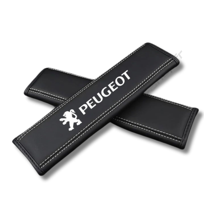 Paire de fourreaux de ceinture de sécurité logo Peugeot Sport