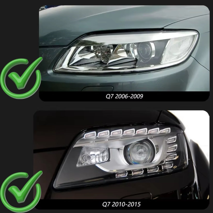 Optiques de Phares LED avec Signature Lumineuse Audi Q7 4L