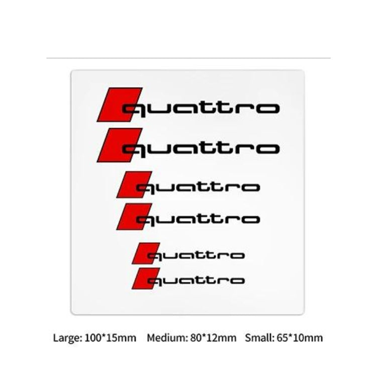 Kit de 6 Autocollants logo Audi S-Line et RS pour carrosserie