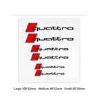 Kit de 6 Autocollants logo Audi S-Line et RS pour carrosserie