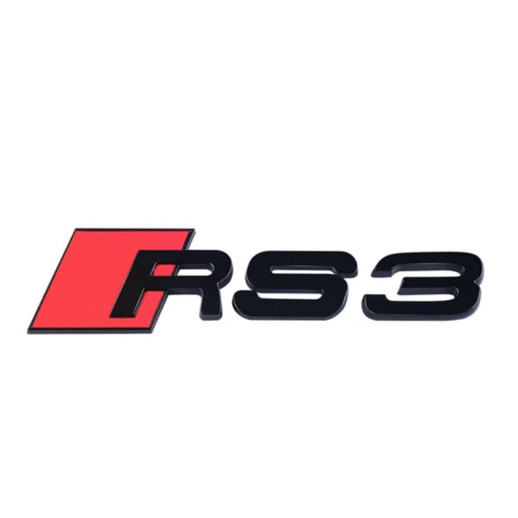 Logo RS noir pour Audi RS3 RS4 RS5 RS6 RSQ8