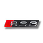 Logo RS noir pour Audi RS3 RS4 RS5 RS6 RSQ8
