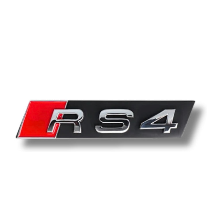 Logo RS noir pour Audi RS3 RS4 RS5 RS6 RSQ8