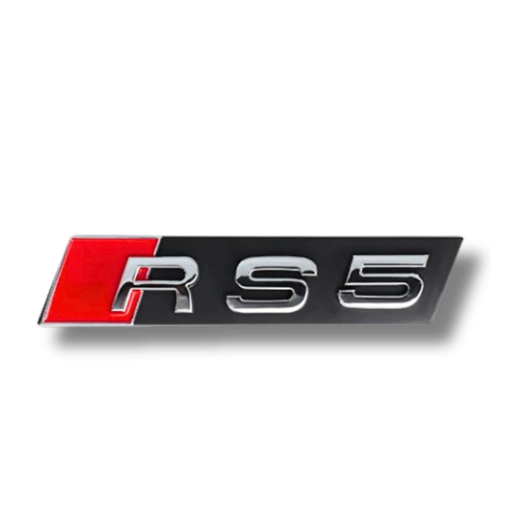Logo RS noir pour Audi RS3 RS4 RS5 RS6 RSQ8