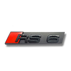 Logo RS noir pour Audi RS3 RS4 RS5 RS6 RSQ8