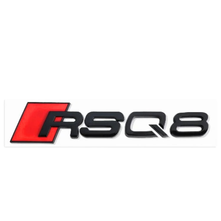 Logo RS noir pour Audi RS3 RS4 RS5 RS6 RSQ8