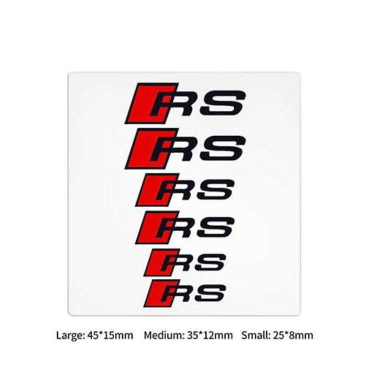Kit de 6 Autocollants logo Audi S-Line et RS pour carrosserie
