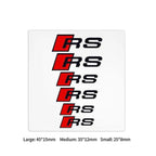 Kit de 6 Autocollants logo Audi S-Line et RS pour carrosserie