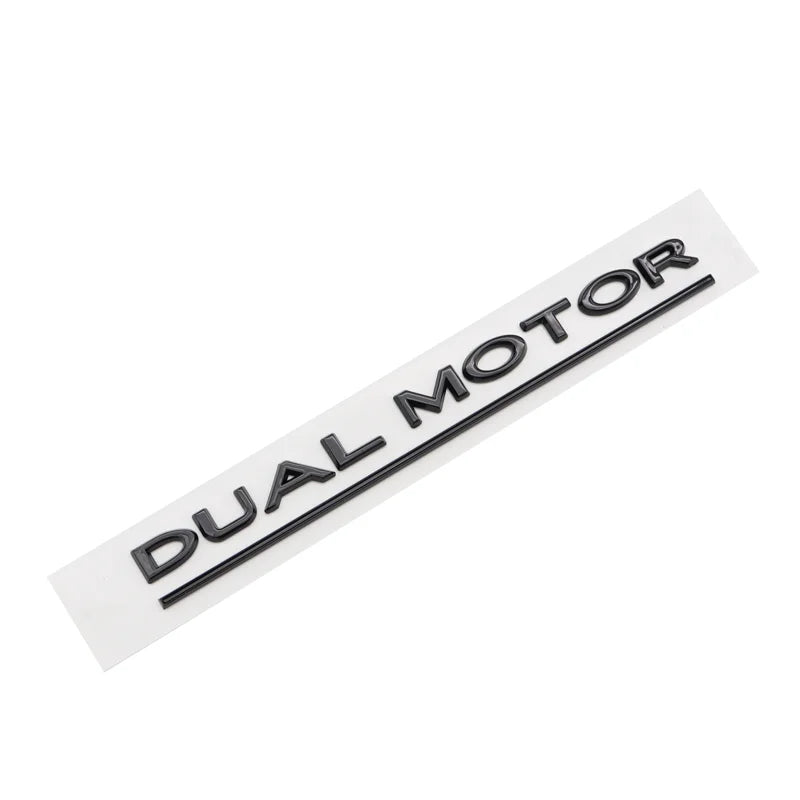 Logo Dual Motor noir mat pour Tesla Model 3 / Y