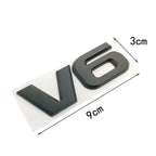 Logo badge V6 / V8 pour Ford Mustang - Monogramme d'aile