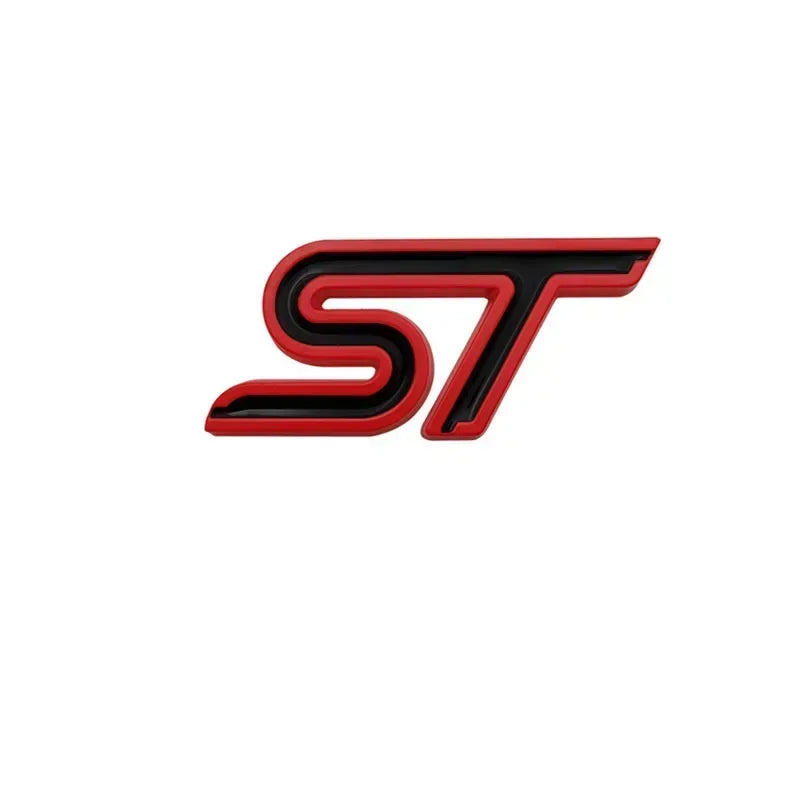 Logo ST rouge pour calandre et coffre Ford