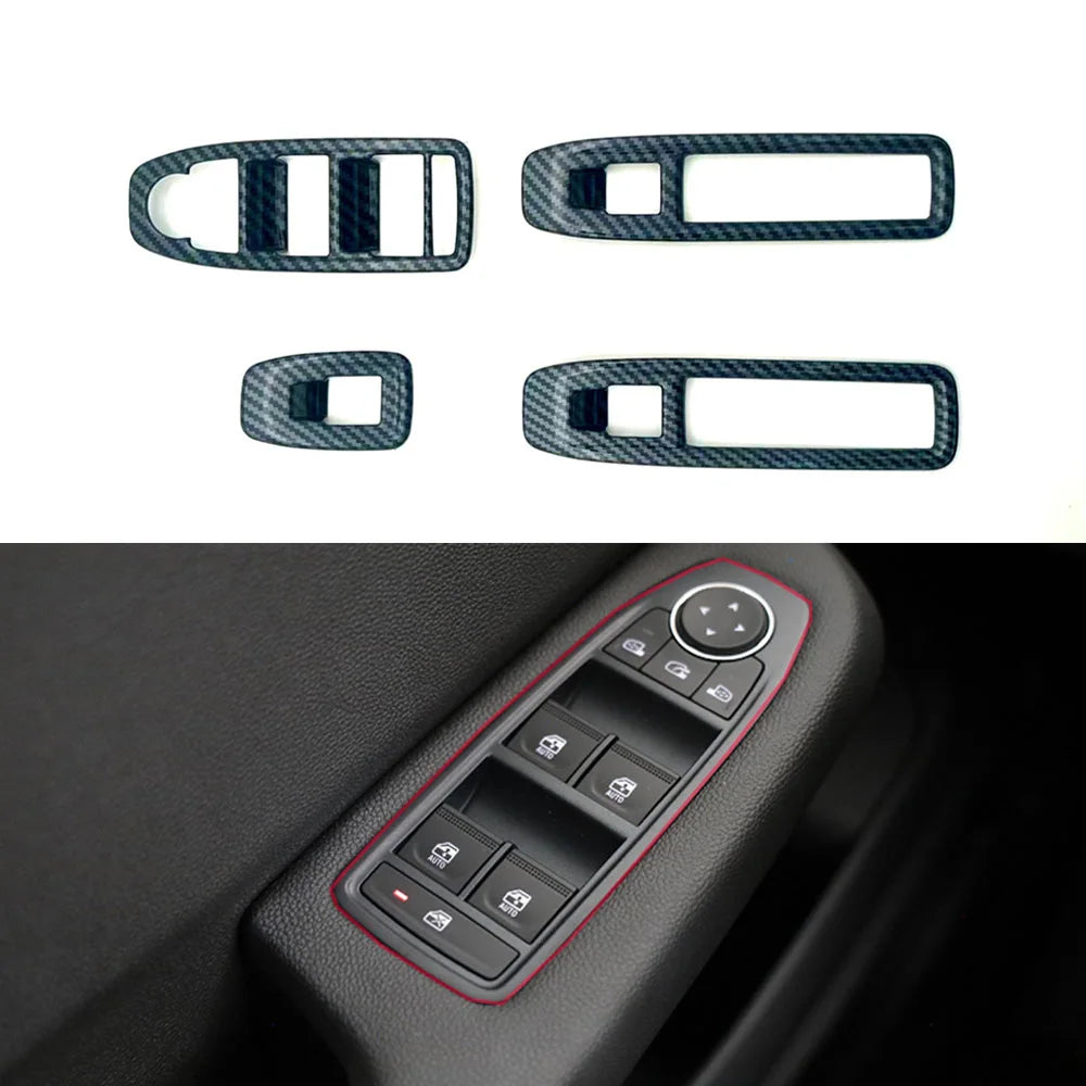 Kit d'inserts habitacle finition carbone pour Renault Clio V