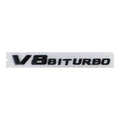 Logo emblème V8 Biturbo - Finition chrome ou noir