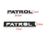 Logo monogramme PATROL noir pour Nissan