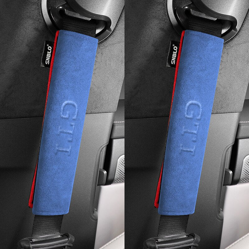 Fourreaux de ceinture en Alcantara logo GTI - Look Racing