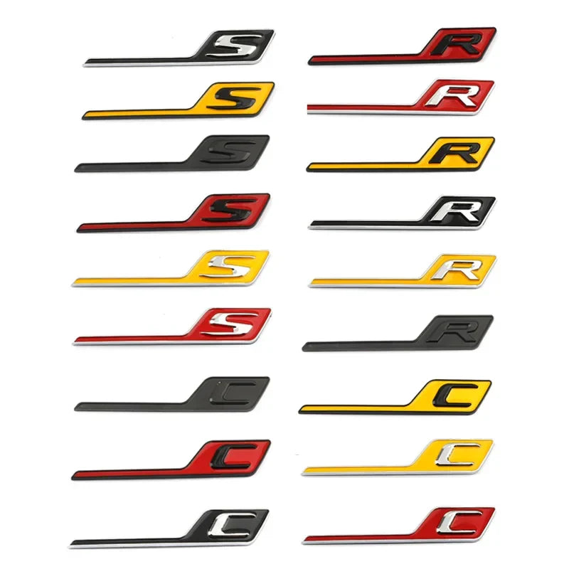 Logo monogramme lettres Mercedes Classe C S R