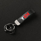 Porte-clés motorisation TDI - Finition look carbone