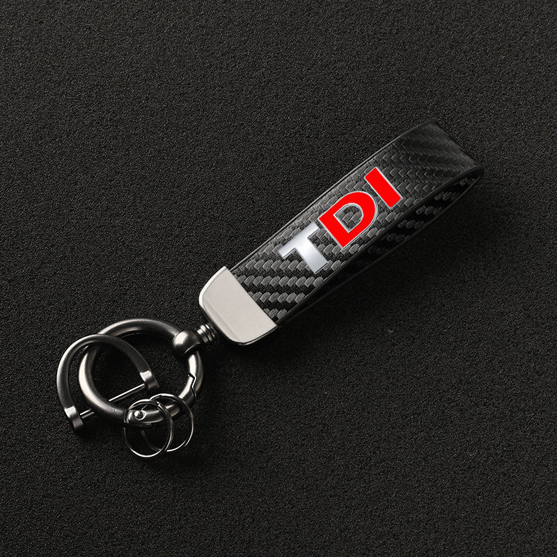 Porte-clés motorisation TDI - Finition look carbone