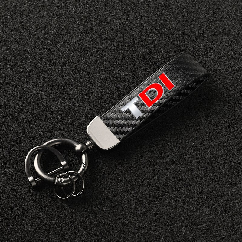 Porte-clés motorisation TDI - Finition look carbone