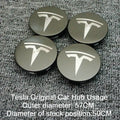 Cache-Moyeux de Jantes Tesla Model 3 / Model Y / Model S / Model X