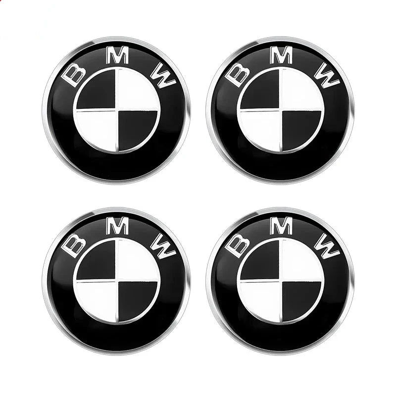 Logos centre de roues BMW - Lot de 4