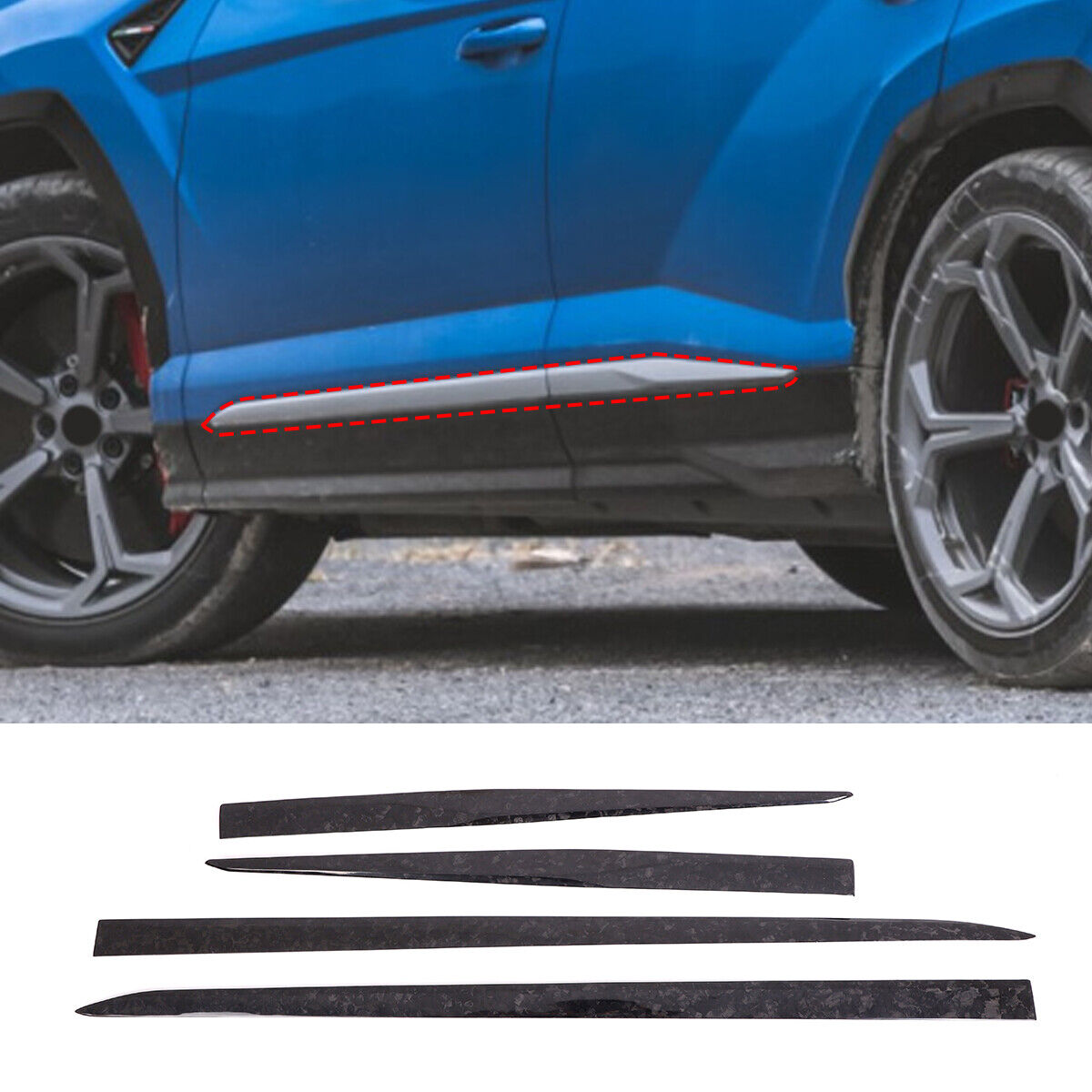 Pack d'Inserts Intérieurs en Carbone Forgé pour Lamborghini Urus
