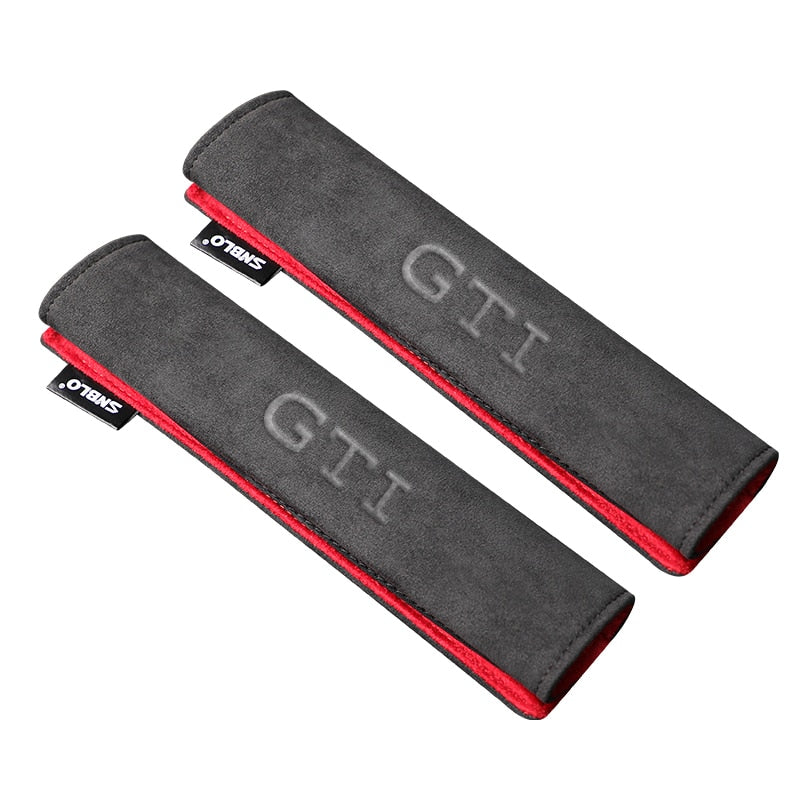 Fourreaux de ceinture en Alcantara logo GTI - Look Racing