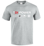 T-shirt noir logo Volkswagen TDI Power - Collection diesel