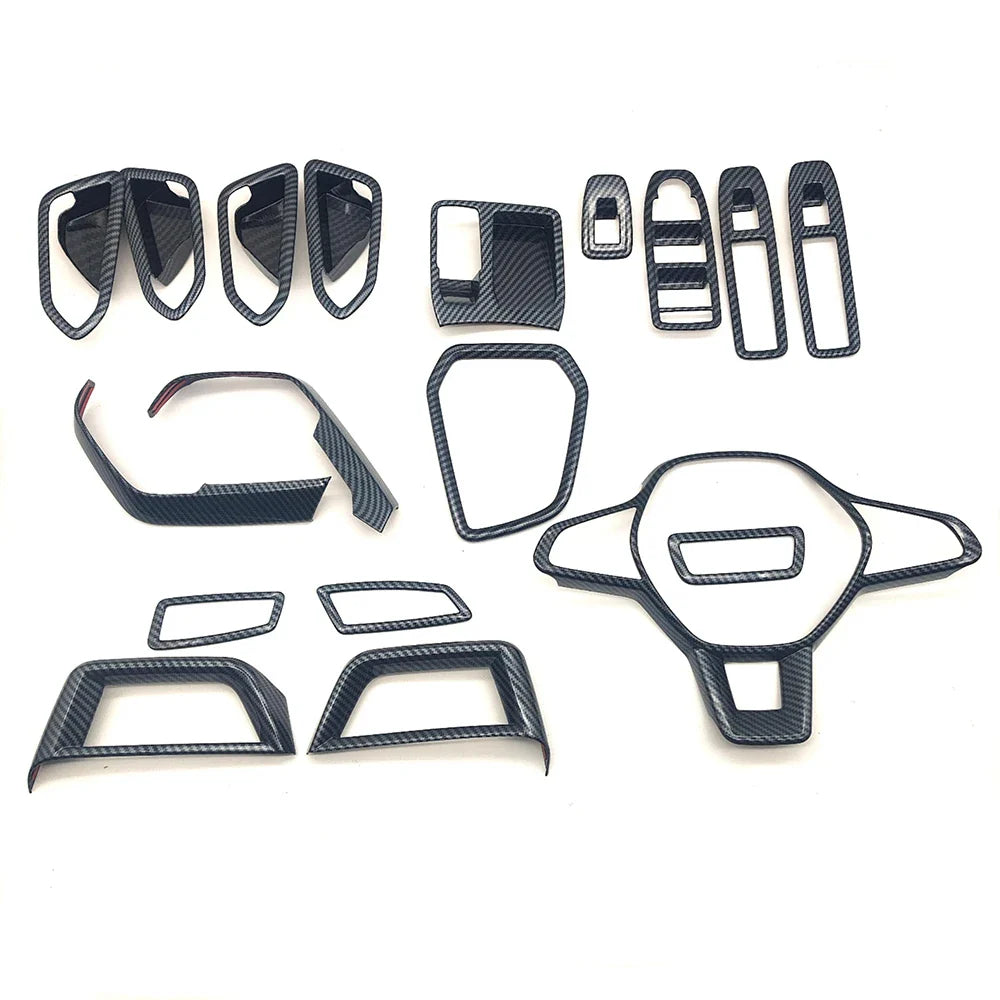 Kit d'inserts habitacle finition carbone pour Renault Clio V