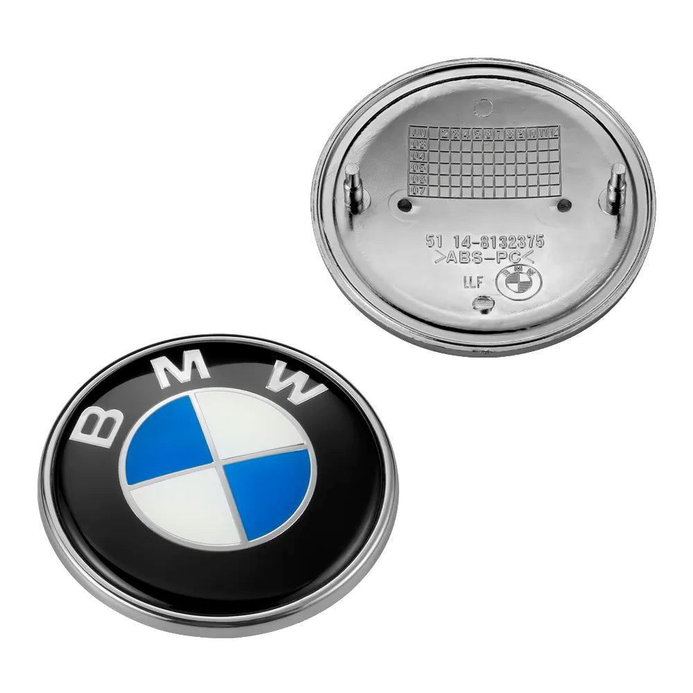Logo BMW noir et bleu pour remplacement emblème