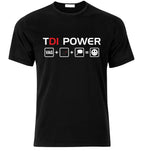 T-shirt noir logo Volkswagen TDI Power - Collection diesel