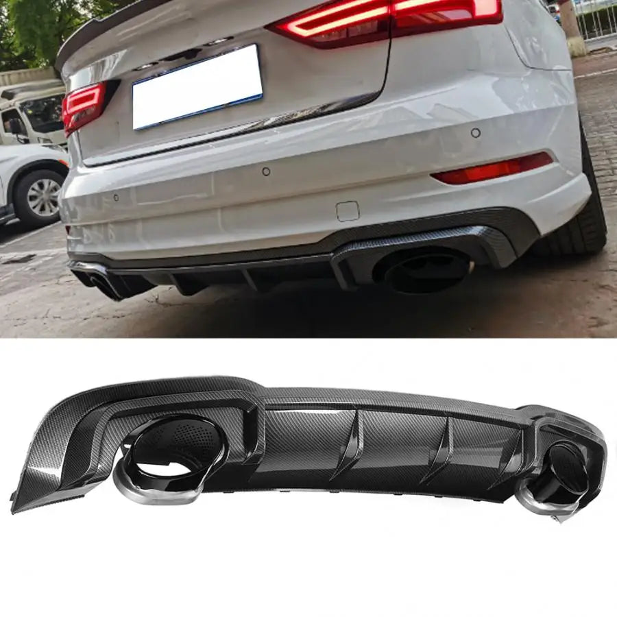 Jupe arrière performance diffuseur pour Audi RS3 8V Sportback
