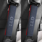 Fourreaux de ceinture en Alcantara logo GTI - Look Racing