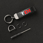 Porte-clés motorisation TDI - Finition look carbone