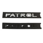 Logo monogramme PATROL noir pour Nissan