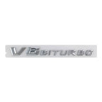 Logo emblème V8 Biturbo - Finition chrome ou noir