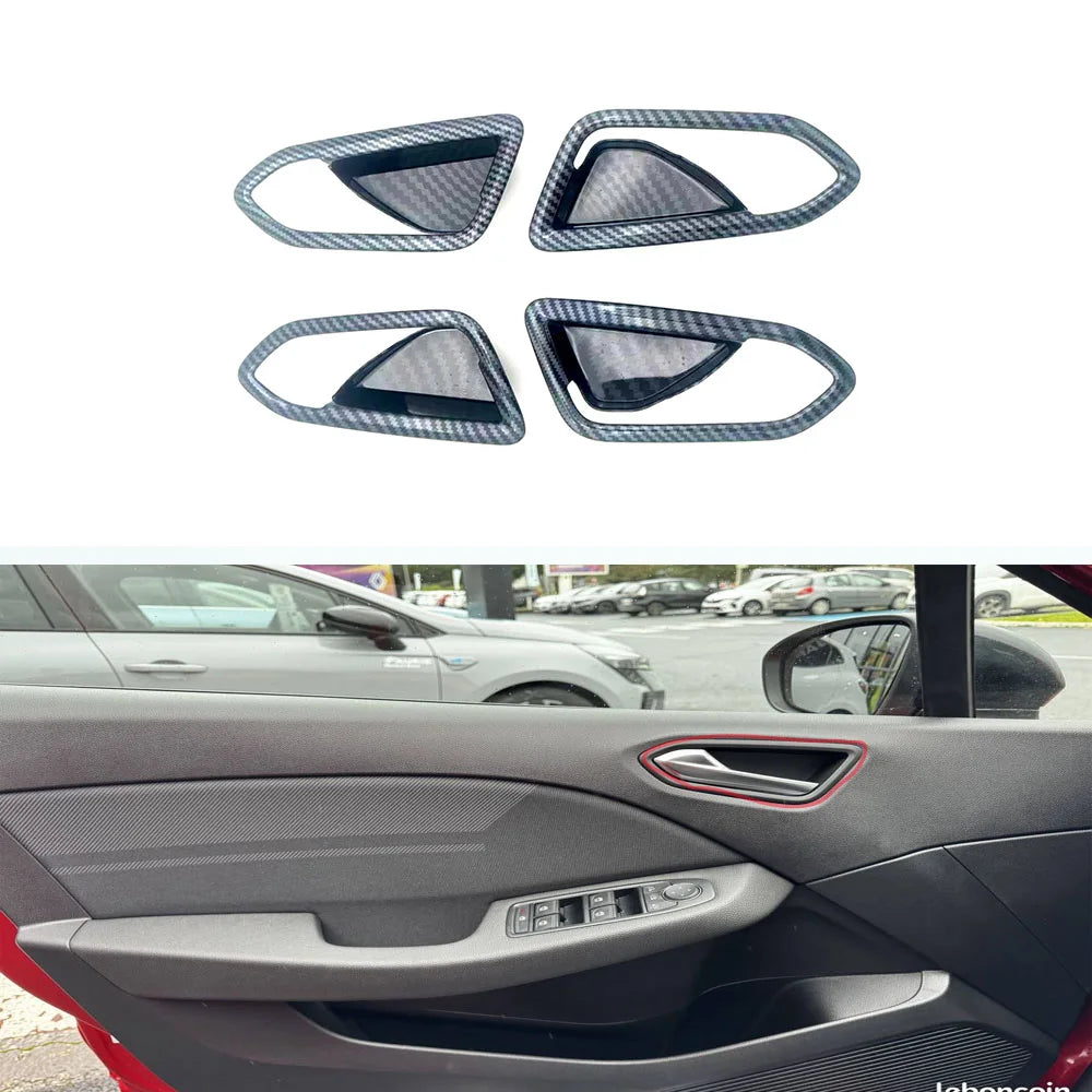 Kit d'inserts habitacle finition carbone pour Renault Clio V