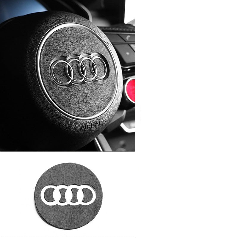 Insert autocollant de volant style alcantara pour Audi