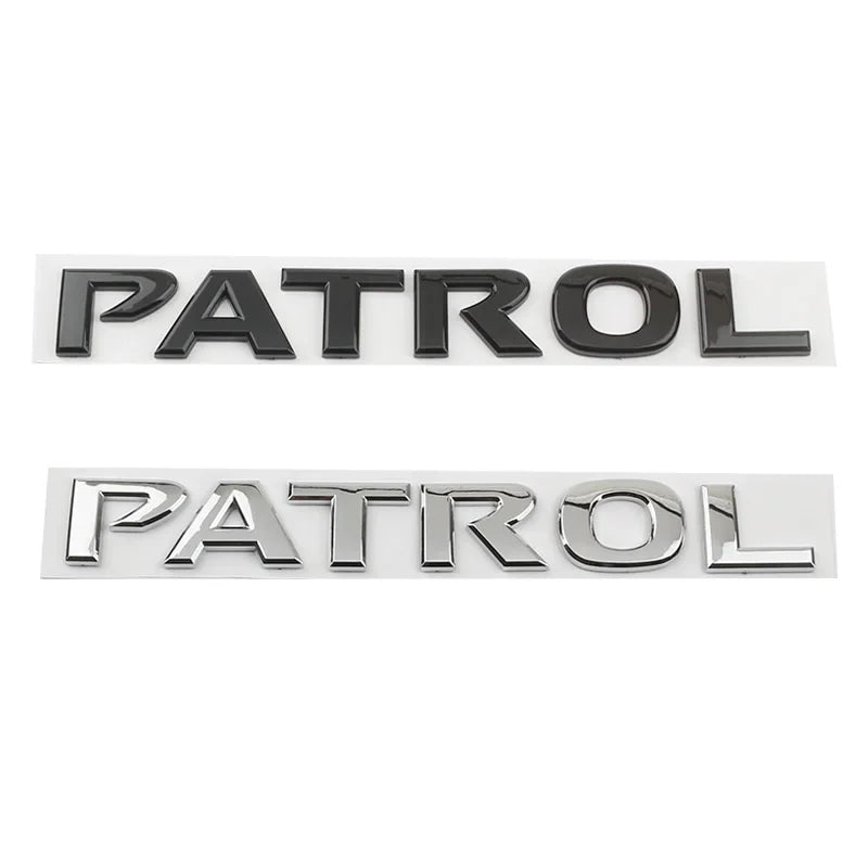 Logo monogramme PATROL noir pour Nissan