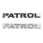 Logo monogramme PATROL noir pour Nissan