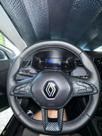 Kit d'inserts habitacle finition carbone pour Renault Clio V