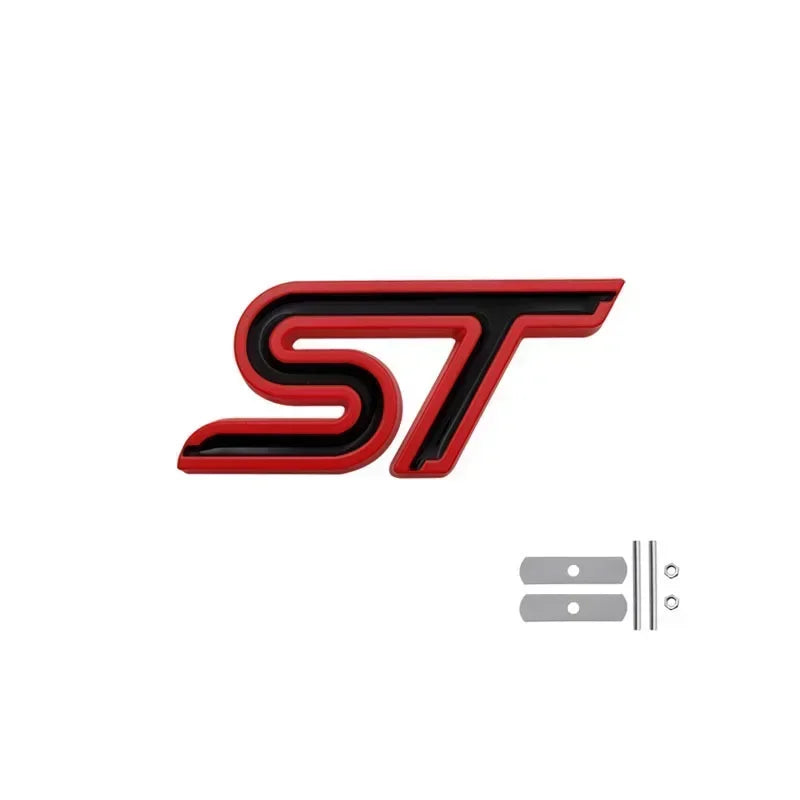 Logo ST rouge pour calandre et coffre Ford