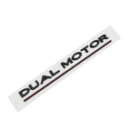 Logo Dual Motor noir mat pour Tesla Model 3 / Y