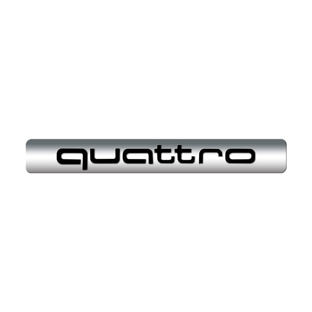 Logo emblème Quattro adhésif pour carrosserie Audi