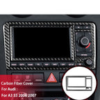Autocollant 3D Carbone pour Console Centrale Audi A3 S3 RS3 8P