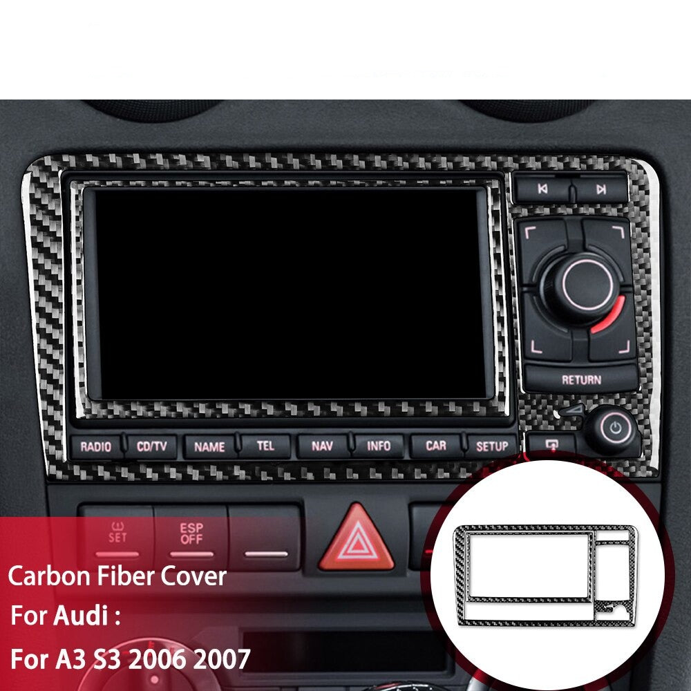Autocollant 3D Carbone pour Console Centrale Audi A3 S3 RS3 8P